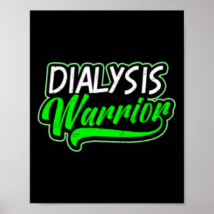 Póster Diseño de enfermedad renal Diálisis regalo de guer