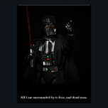 Póster Diseño de Epic Toy Photography Sci Fi<br><div class="desc">Desata tu anti héroe interno con este poster de citas épicas que presenta un impresionante diseño de fotografía de juguete de un personaje portador de armas. Esta atractiva obra de arte se captura con meticuloso detalle, mostrando una figura heroica lista para enfrentarse al mundo. Este regalo es perfecto para los...</div>