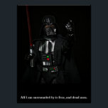 Póster Diseño de Epic Toy Photography Sci Fi<br><div class="desc">Desata tu anti héroe interno con este poster de citas épicas que presenta un impresionante diseño de fotografía de juguete de un personaje portador de armas. Esta atractiva obra de arte se captura con meticuloso detalle, mostrando una figura heroica lista para enfrentarse al mundo. Este regalo es perfecto para los...</div>