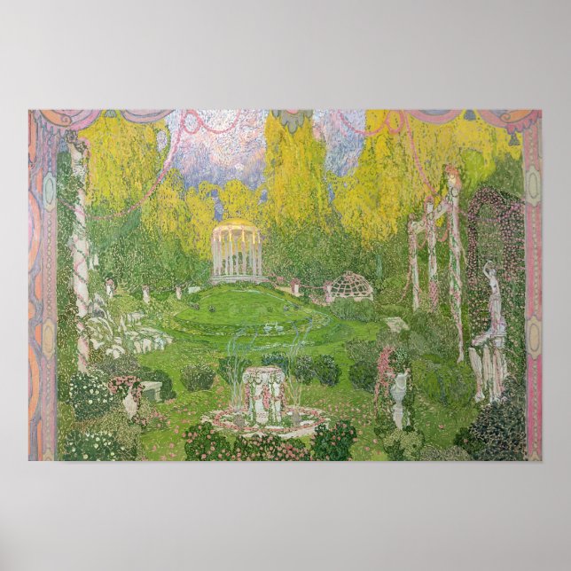 Póster Diseño de escenario para la ópera 'Orpheo ed Eurid (Frente)