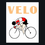 Póster Diseño de estilo Art Deco Retro ciclaje velo (2)<br><div class="desc">Tuvimos muchos pedidos de una versión alternativa de nuestro popular diseño de velo,  y aquí está. También de estilo art decó retro,  similar,  aunque completamente diferente.</div>