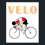 Póster Diseño de estilo Art Deco Retro ciclaje velo (2)<br><div class="desc">Tuvimos muchos pedidos de una versión alternativa de nuestro popular diseño de velo,  y aquí está. También de estilo art decó retro,  similar,  aunque completamente diferente.</div>
