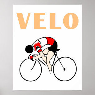 Póster Diseño de estilo Art Deco Retro ciclaje velo (2)