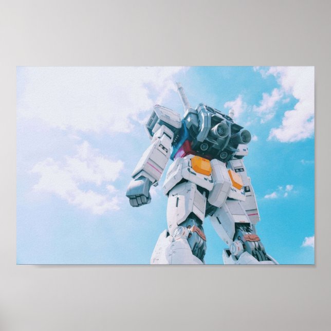 Póster Diseño de estilo de armadura de siut móvil Gundam  (Frente)