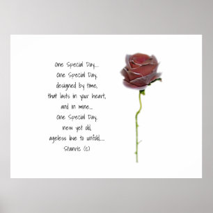 Póster DISEÑO DE ESTILO POSTER ROMÁNTICO boda