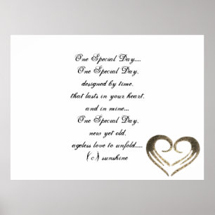 Póster DISEÑO DE ESTILO POSTER ROMÁNTICO boda