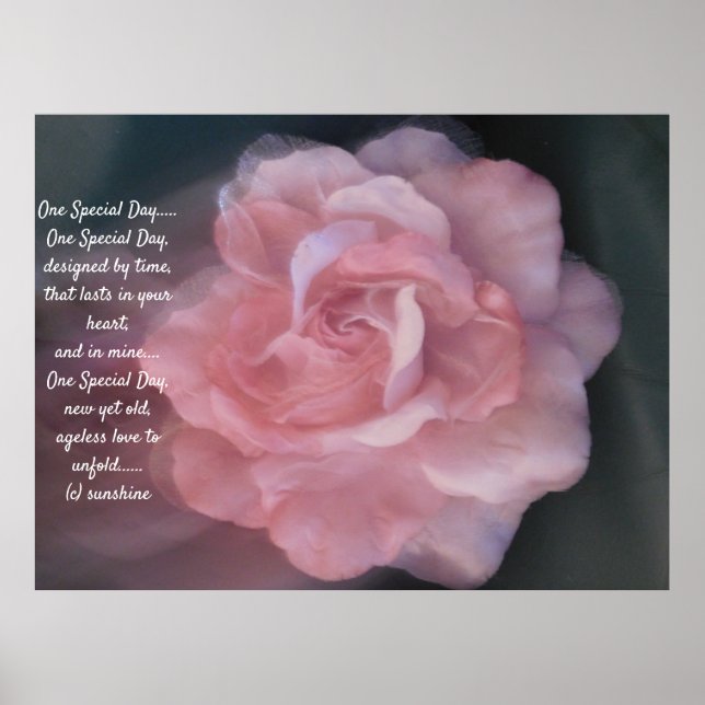 Póster DISEÑO DE ESTILO POSTER ROMÁNTICO boda (Frente)