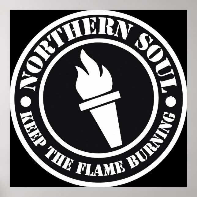 Póster Diseño de estilo retro de Soul Norte (Frente)