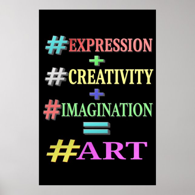 Póster Diseño de expresiones personalizadas "ART EQUATION (Frente)