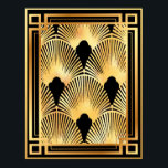 Póster Diseño de fanáticos Gold y Black Art Deco<br><div class="desc">Si elige descargar, Su tienda Walgreen local hace posters de su descarga en diferentes tamaños y en varias texturas a un precio muy bueno. A veces con un descuento. Un consejo de mi amigo estadounidense. Para el Reino Unido, véase "Digital Printing" en línea. Adoro absolutamente el diseño de este ventilador....</div>