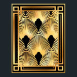 Póster Diseño de fanáticos Gold y Black Art Deco<br><div class="desc">Si elige descargar, Su tienda Walgreen local hace posters de su descarga en diferentes tamaños y en varias texturas a un precio muy bueno. A veces con un descuento. Un consejo de mi amigo estadounidense. Para el Reino Unido, véase "Digital Printing" en línea. Adoro absolutamente el diseño de este ventilador....</div>