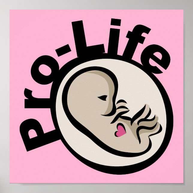 Póster Diseño de Feto Pro-Life (Frente)