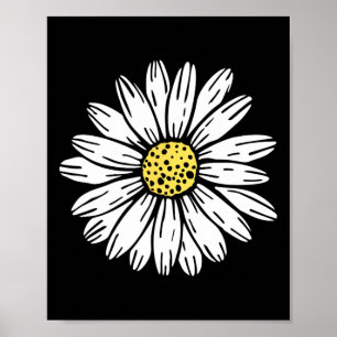 Póster Diseño de flores de margarita
