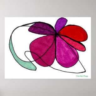 Póster Diseño de "Flores" por Carolyn Fagg