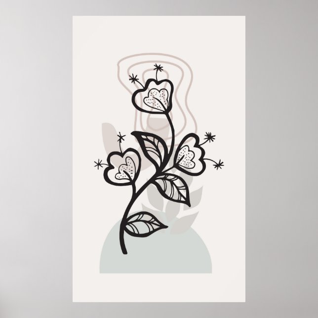 Póster diseño de fondo abstracto (Frente)