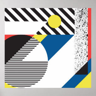 Póster Diseño de fondo de estilo retro moderno