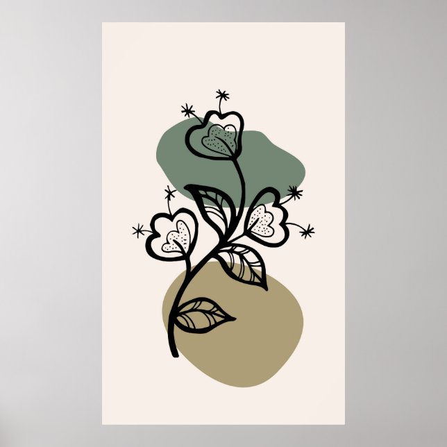 Póster Diseño de fondo de moda (Frente)