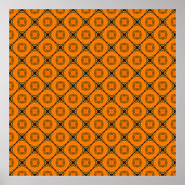 Póster Diseño de fondo de patrón abstracto amarillo. abst (Frente)
