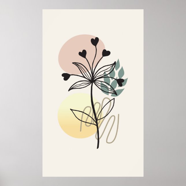 Póster diseño de fondo moderno (Frente)