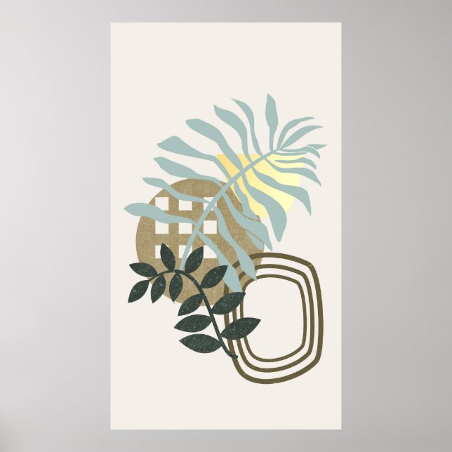Póster diseño de fondo moderno y trendy (Frente)