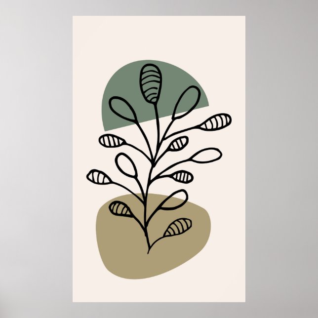 Póster Diseño de fondo trendy (Frente)