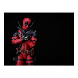 Póster Diseño de fotografía de juguetes Super Hero de Gua