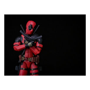 Póster Diseño de fotografía de juguetes Super Hero de Gua