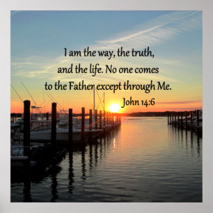 PÓSTER DISEÑO DE FOTOS DE JOHN 14:6