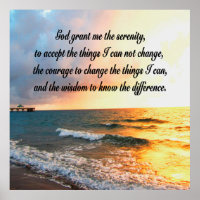 DISEÑO DE FOTOS SERENE SERENITY PRAYER SUNRISE