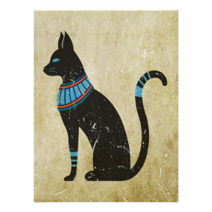 Póster Diseño de gato Bastet