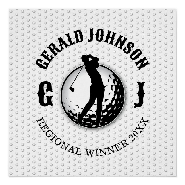 Póster Diseño de golf elegante y minimalista (Anverso)