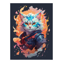 Diseño de guerrero de gatos de Ninja