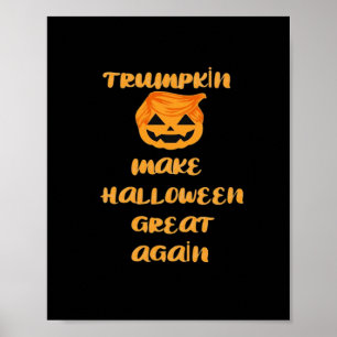Póster Diseño de Halloween de la calabaza Trumpkin - Grac