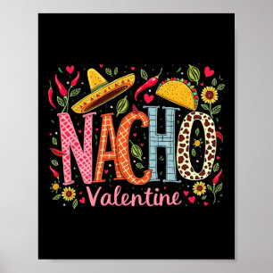 Póster Diseño de humor de comida mexicana divertida de Na