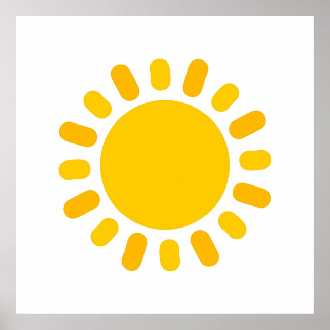 Póster Diseño de ilustracion solar personalizado (Frente)