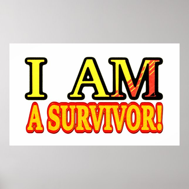 Póster Diseño de ilustraciones "SURVIVOR". ¡Hazte con una (Frente)