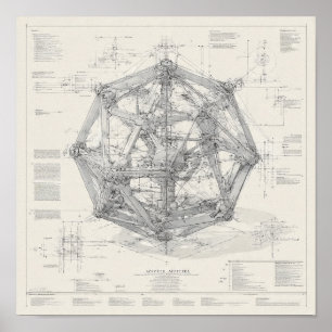 Póster Diseño de Ingeniería Técnica: Icosaedro 