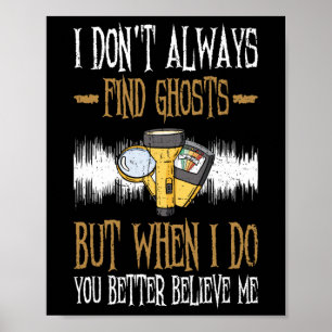Póster Diseño De Investigador Paranormal Para La Caza De 