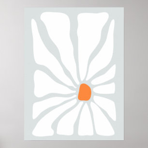 Póster Diseño de jardines de flores de época