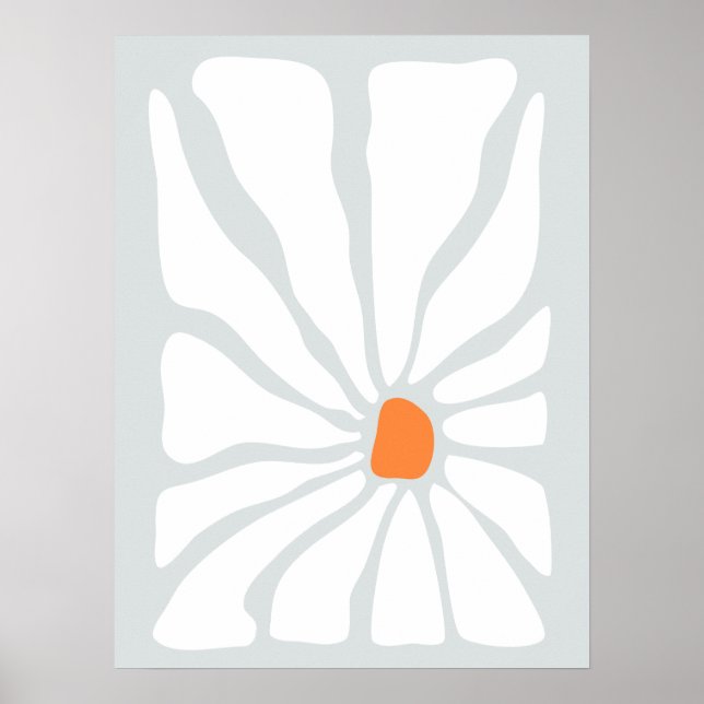 Póster Diseño de jardines de flores de época (Frente)