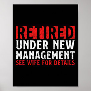 Póster Diseño de Jubilación Único Para Hombres Con Retire