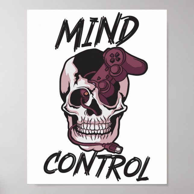 Póster Diseño de juegos de control mental (Frente)