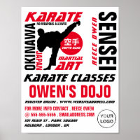 Diseño de Karate, publicidad de clase Karate