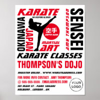 Diseño de Karate, publicidad de clase Karate