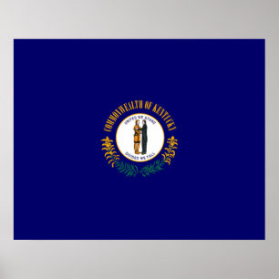 Póster Diseño de la bandera del estado de Kentucky