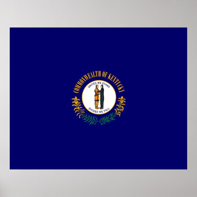 Póster Diseño de la bandera del estado de Kentucky (Frente)