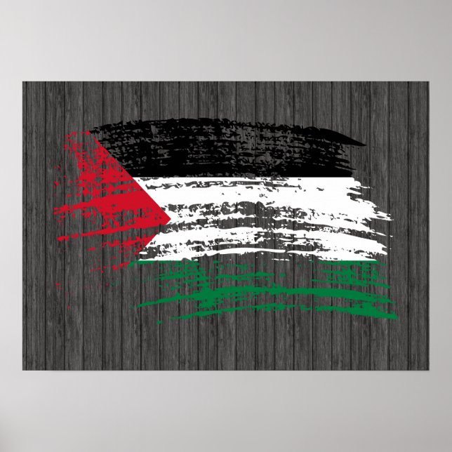Póster Diseño de la bandera palestina de Guay (Frente)