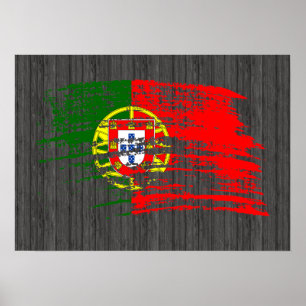 Póster Diseño de la bandera portuguesa de Guay
