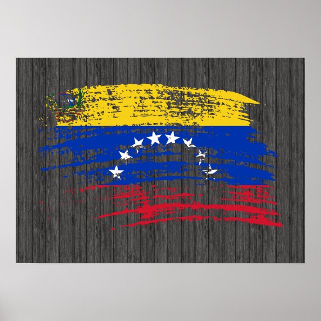 Póster Diseño de la bandera venezolana de Guay (Frente)