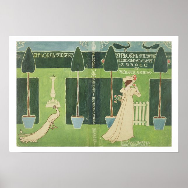 Póster Diseño de la chaqueta de libros para 'Una fantasía (Frente)